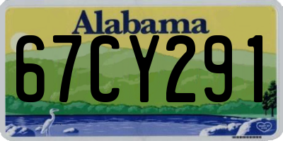 AL license plate 67CY291