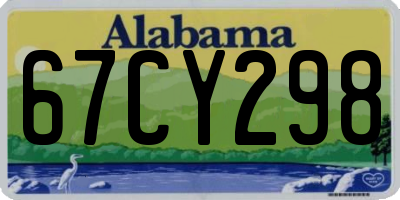 AL license plate 67CY298