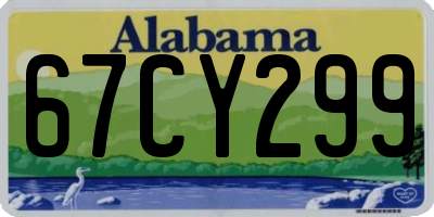 AL license plate 67CY299