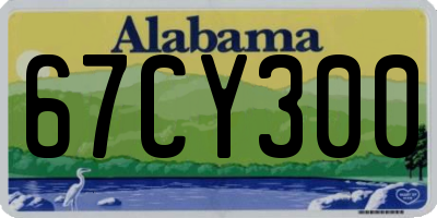 AL license plate 67CY300