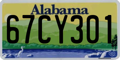 AL license plate 67CY301