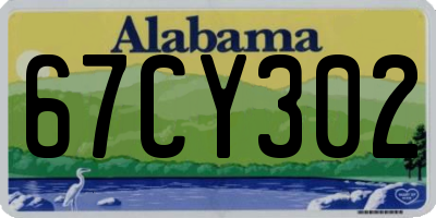 AL license plate 67CY302