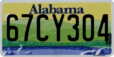 AL license plate 67CY304