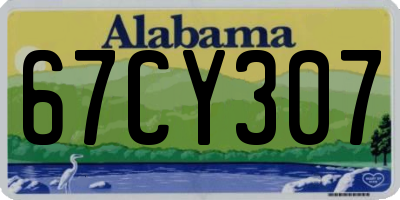 AL license plate 67CY307