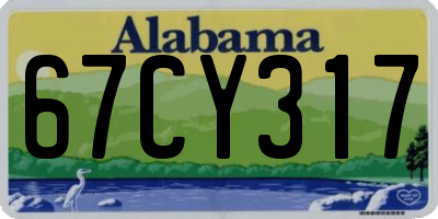 AL license plate 67CY317