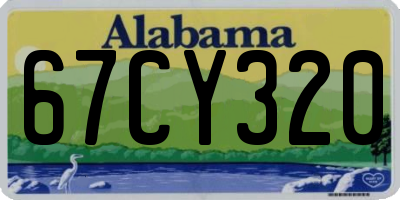 AL license plate 67CY320