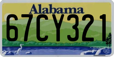 AL license plate 67CY321