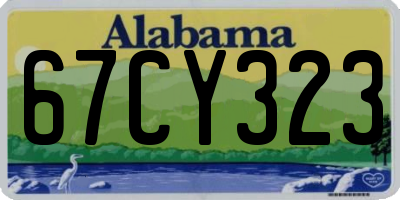 AL license plate 67CY323