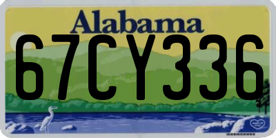 AL license plate 67CY336