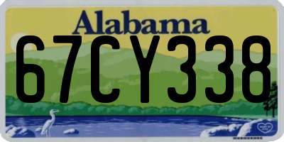 AL license plate 67CY338