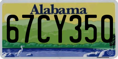 AL license plate 67CY350