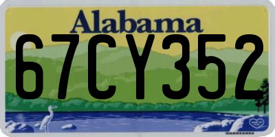 AL license plate 67CY352
