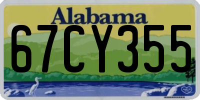 AL license plate 67CY355