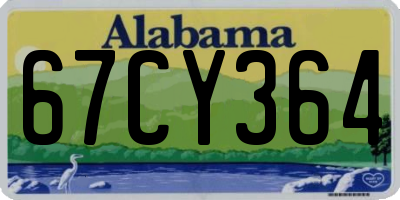 AL license plate 67CY364