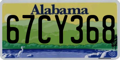 AL license plate 67CY368