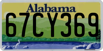 AL license plate 67CY369