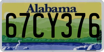 AL license plate 67CY376