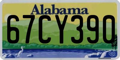 AL license plate 67CY390