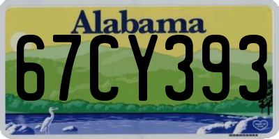 AL license plate 67CY393