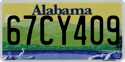 AL license plate 67CY409