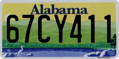 AL license plate 67CY411
