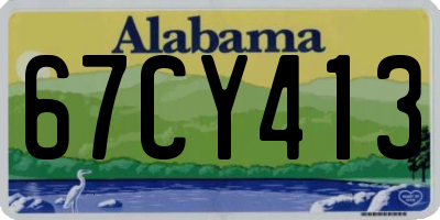 AL license plate 67CY413