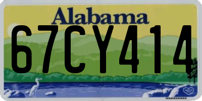 AL license plate 67CY414