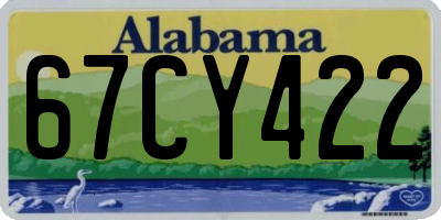 AL license plate 67CY422