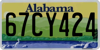 AL license plate 67CY424