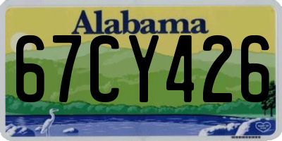 AL license plate 67CY426