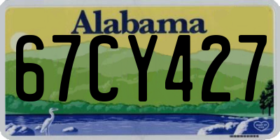 AL license plate 67CY427