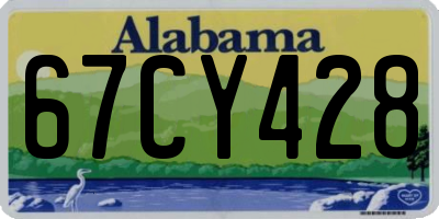 AL license plate 67CY428
