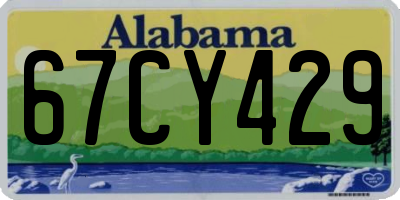AL license plate 67CY429
