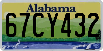 AL license plate 67CY432