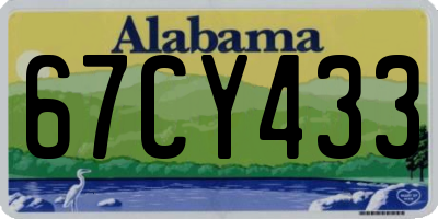 AL license plate 67CY433