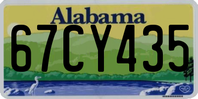 AL license plate 67CY435