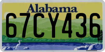 AL license plate 67CY436