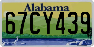 AL license plate 67CY439