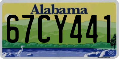 AL license plate 67CY441