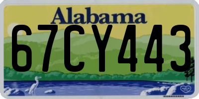 AL license plate 67CY443