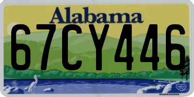 AL license plate 67CY446