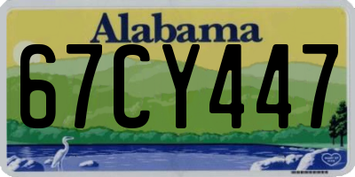 AL license plate 67CY447