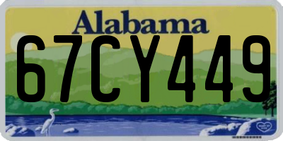 AL license plate 67CY449