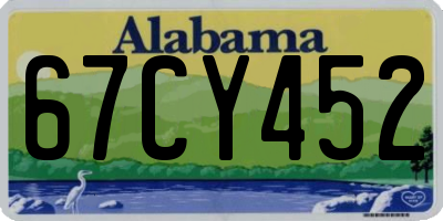AL license plate 67CY452