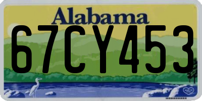 AL license plate 67CY453