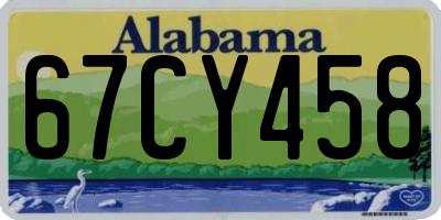 AL license plate 67CY458