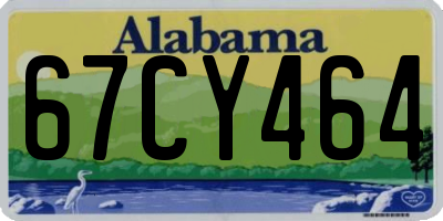 AL license plate 67CY464