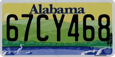 AL license plate 67CY468