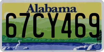 AL license plate 67CY469