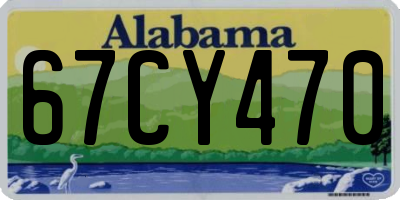 AL license plate 67CY470